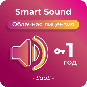 Простая лицензия для платформы SmartPlayer, тариф Smart Sound, 1 год PPOCTAYA-SMART-SOUND,-1-GOD